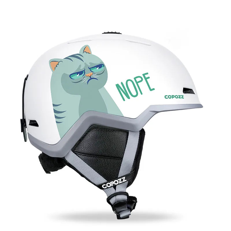 COPOZZ Half-Covered Ski & Snowboard Helmet