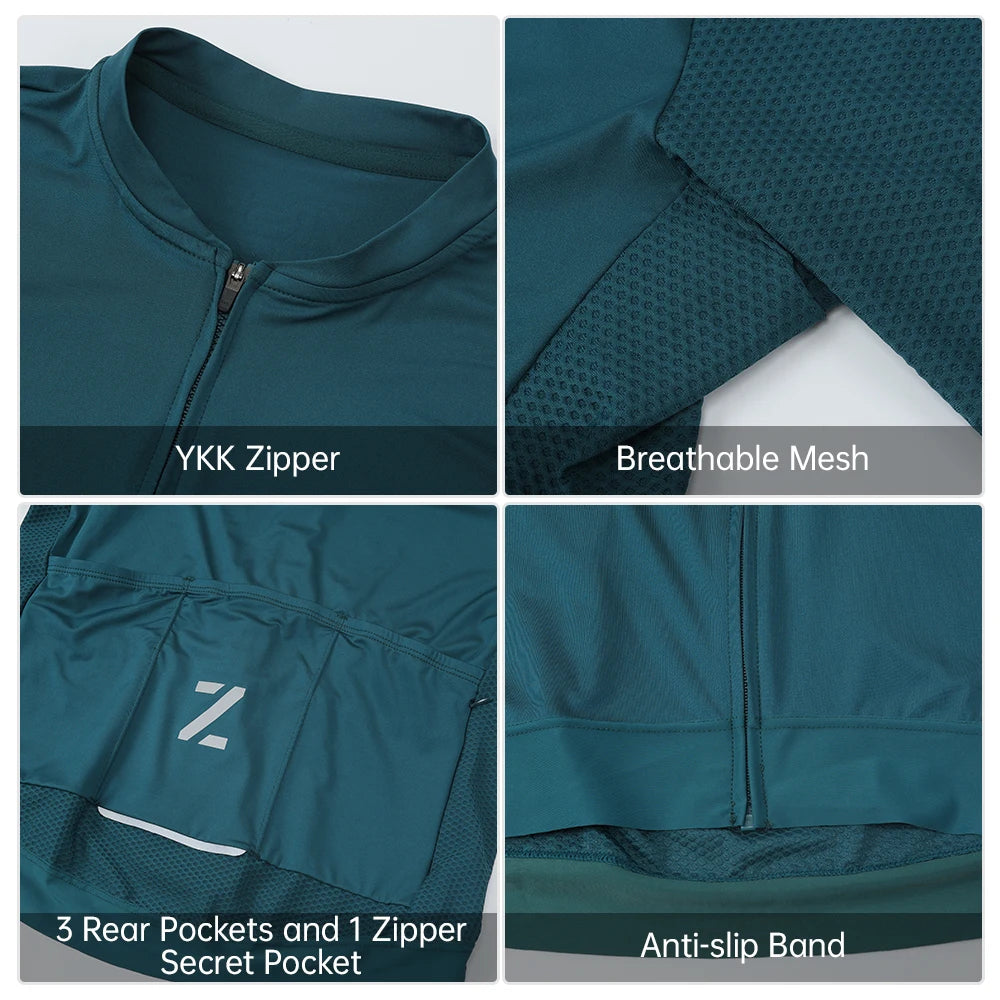 ZRSE Men's Long Sleeve Cycling Jersey